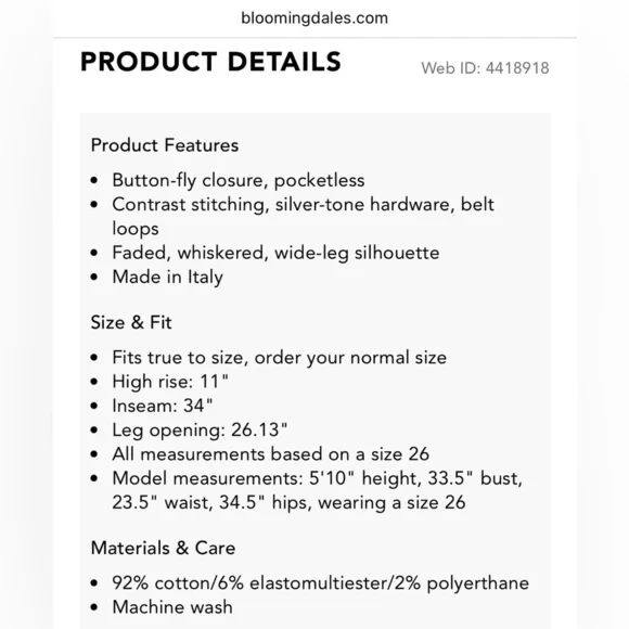 Veronica Beard Sheridan High Rise Bell Bottom Jeans, Lakeshore - 26 - Picture 4 of 10